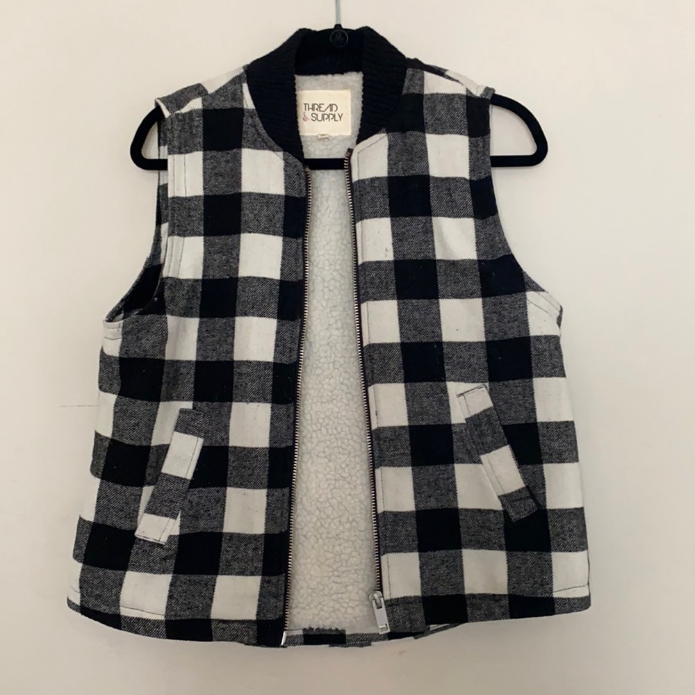 Thread & Supply Buffalo Check Vest